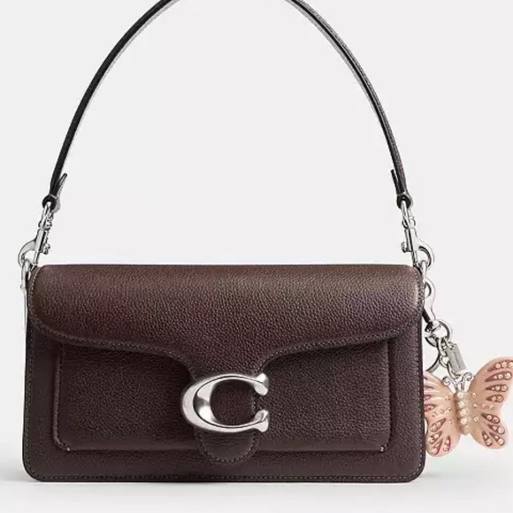 Coach Butterfly Keychain in Pink and Gold - Picture 2 of 2